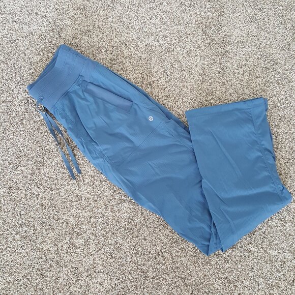 Exclusive Lululemon Dance Studio Mid-Rise Pants Blue Soft Denim 4 Full Straight - Picture 13 of 14